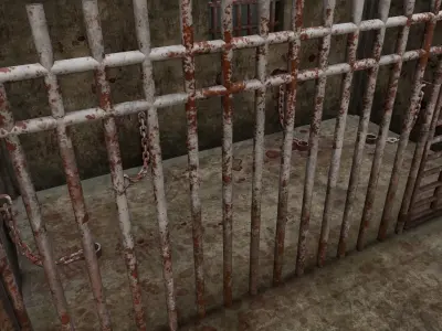 Prison 3D Model Low-poly 3D model