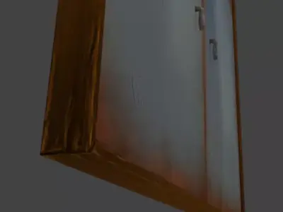 3 High Poly Doors and Textured 3D Models Low-poly 3D model