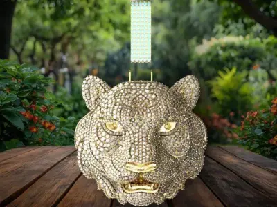 Tiger Head Pendant 3D print model