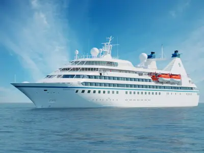 90s Luxury Cruiseship Legend - High Detail 3D model