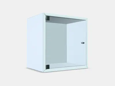 EKET Wall cabinet with glass door Low-poly 3D model