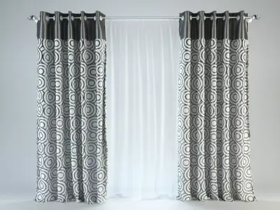 Curtain 5 3D model purchase