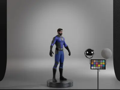 Mister Fantastic Low-poly 3D model