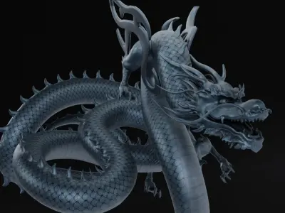 Dragon Sculpture 3D model