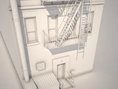 Context Building Nr4 Building Allen st  New York 3D model