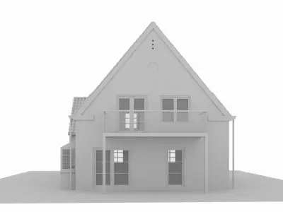 Danish Family House 3D model