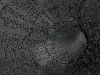 Sci-Fi Tunnel 3D model