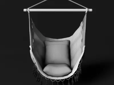 SISK CHAIR HAMMOCK Low-poly 3D model