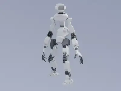 Robot - Operator 008 Low-poly 3D model