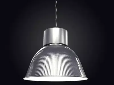 Industrial Pendant Light Fixture 3D model