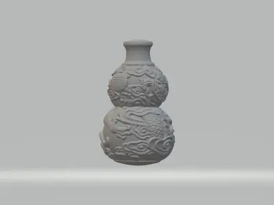 Dragon Gourd 3D Model 3D print model