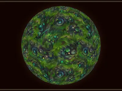 Grass Magic Forest Floor 10 TEXTURES Hand-painted ---PACK 6--- Texture