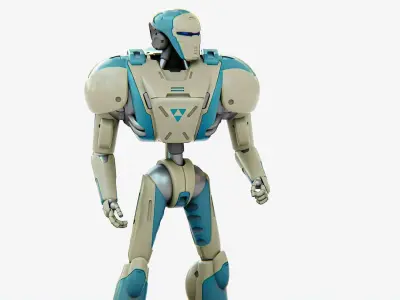 ANDROID MECHA-B  RIGGED 3D model
