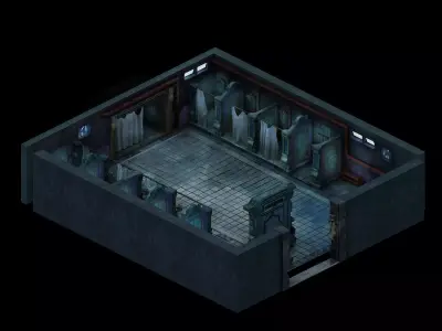 bathroom floor plan of 3D model purchase