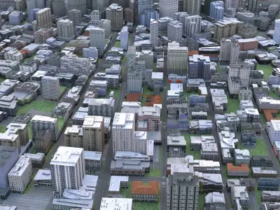 City 62 Low-poly 3D model