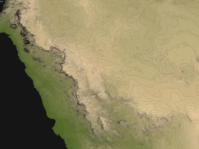Saudi Arabia Low-poly 3D model
