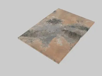 El Paso City Low-poly 3D model