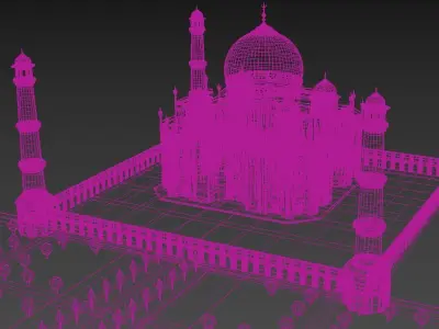 ThajMahal taj mahal Low-poly 3D model