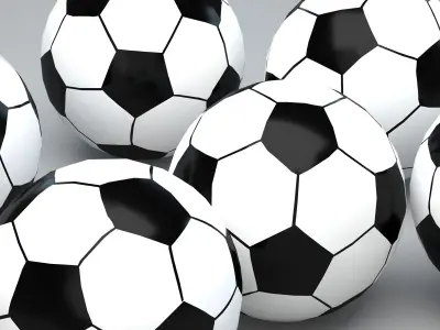 Football soccer ball 3D model