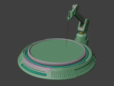 Sci-fi Laser Cutter 3D model