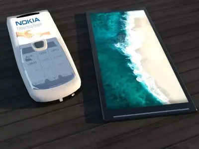 Mobile nokia cell phone Free 3D model