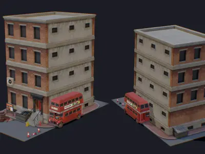 Forsaken City Tiny Pack Low-poly 3D model