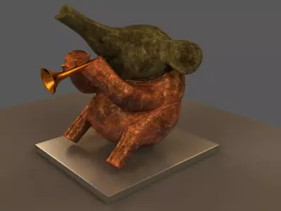 Elephant Showpiece 3D model