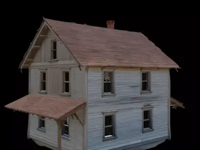Abandoned Wooden House 3D model