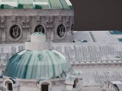 Opera garnier Low-poly 3D model