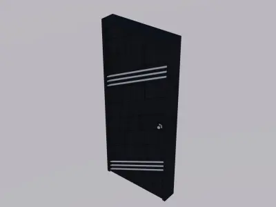 Exterior Door V4 100x230 Low-poly 3D model