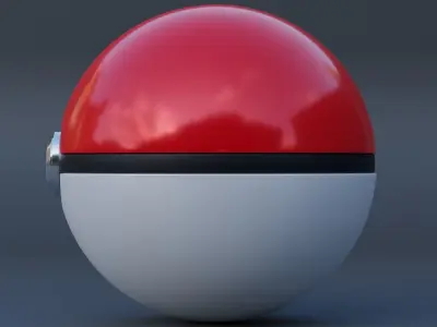 Pokeball 3D model