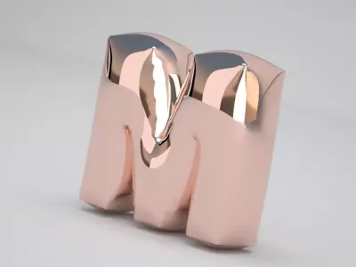 M Balloon Copper 3D model