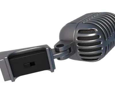 Microphone 3D model