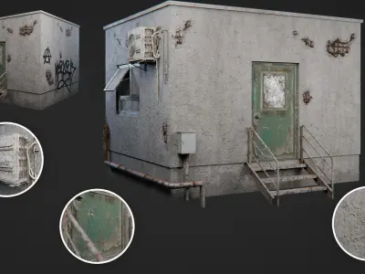  Urban Building Pack Low-poly 3D model