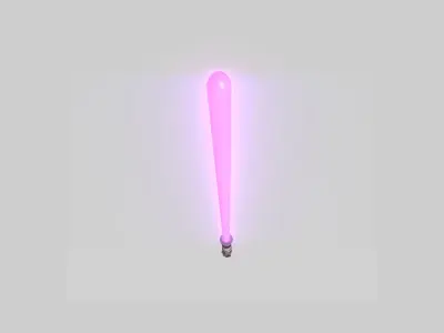 Star Wars Lightsaber 03 Pink - SciFi Character Weapon Low-poly 3D model