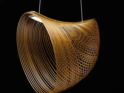 Modern ceiling light 3D model