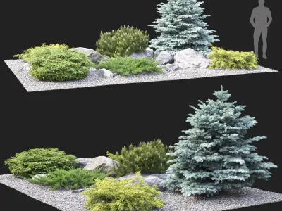 Alpine hill 02 3D model