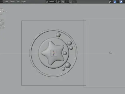 3D Blender Pancake Set Comes with Star Syrup and Pink Berries Free 3D model