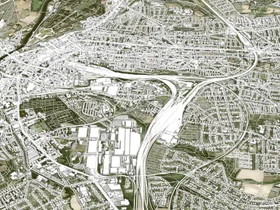 Cityscape  Kassel Germany 3D model