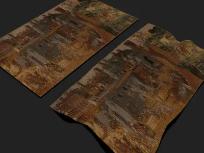 Allegory of Good Government Tapestry  Low-poly 3D model