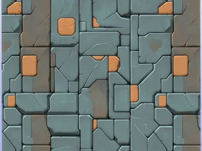 SciFi Seamless Texture Texture 21