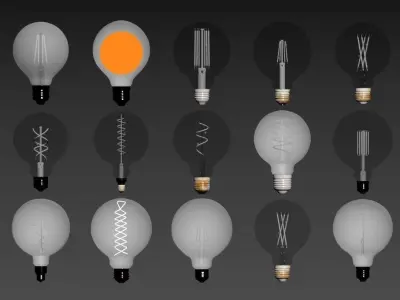 Light Bulb Pack 3D model