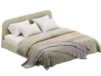 Camilla Low Profile Bed 3D model