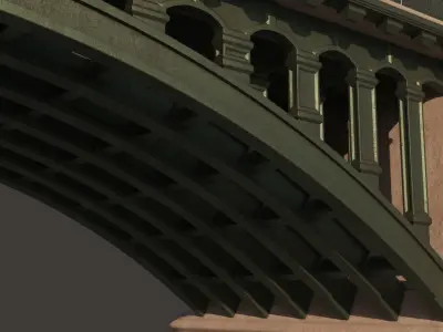 Parisian Bridge 3D model