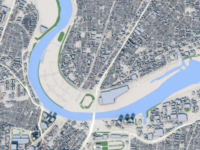 2 Tokyo City Japan 3D model