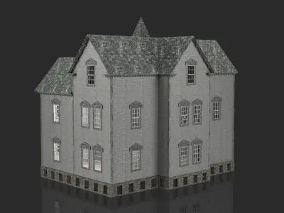 Old Abandoned House 6 3D model