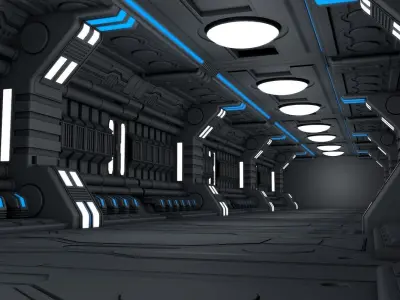 Sci Fi Corridor 3D model