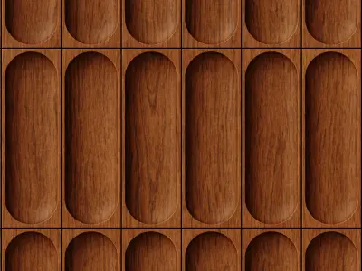 Wood Panel Wall Tile 02 - Seamless Texture