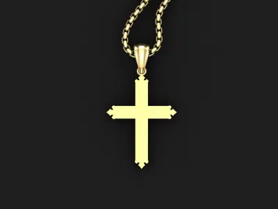 Cross Light Gold 3CP043 3DM STL 3D model