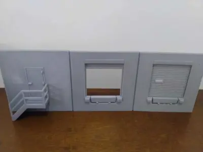 Diorama scale 1-43  Dock Logistics Warehouse Miniature 3D print model